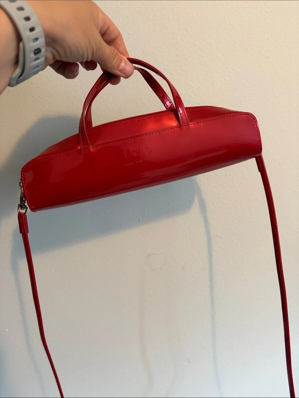 Beijo Red Barrel Crossbody with Top Handles